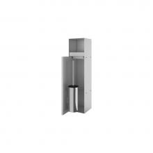 Easy Drain USA TCL-9 - ESS Roll Toilet brush set and Toilet paper holder, Stainless Steel, tileable