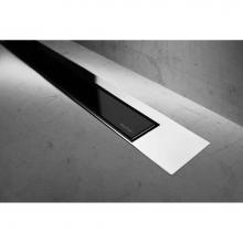 Easy Drain USA MTAFDZ3PGS 800 - Modulo Trim Z3 Glass Matt Black TAF-Chrome 31 1/2'' (800mm)