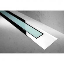 Easy Drain USA MTAFDZ4PGG 1000 - Modulo Trim Z4 Glass green TAF-Chrome 39 3/8'' (1000mm)