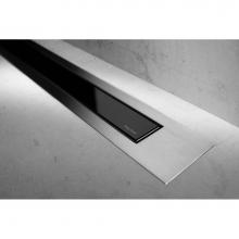 Easy Drain USA MTAFDZ4MGS 900 - Modulo Trim Z4 Glass Matt Black TAF-brushed 35 1/4'' (900mm)