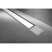 Easy Drain USA MTAFDZ2MGW 1000 - Modulo Trim Z2 Glass white TAF-brushed 39 3/8'' (1000mm)