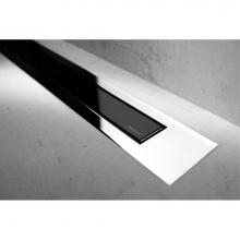 Easy Drain USA MTAFDZ4PGS 1000 - Modulo Trim Z4 Glass Matt Black TAF-Chrome 39 3/8'' (1000mm)