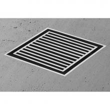 Easy Drain USA AJQ4-15x15-BW-P - Aqua Jewel Quattro 2'' 6''x6'' (15x15cm), TAF Boardwalk polished