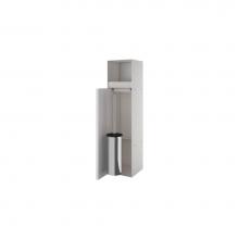 Easy Drain USA TCL-9-C - ESS Roll Toilet brush set and Toilet paper holder, Off White, tileable