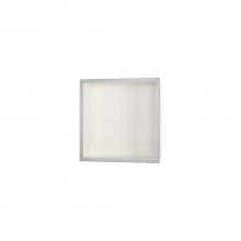 Easy Drain USA BOX-30x30x10-C - ESS Box 10 12''x12''(300x300mm) Off white with frame brushed stainless steel,