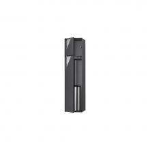 Easy Drain USA TCL-10-A - ESS T-ROLL Toilet brush set and Toilet paper holder, Anthracite, tileable with 2 doors