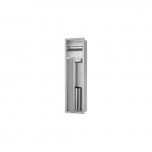 Easy Drain USA TCL-7 - ESS Roll Toilet brush set and Toilet paper holder, Stainless Steel door