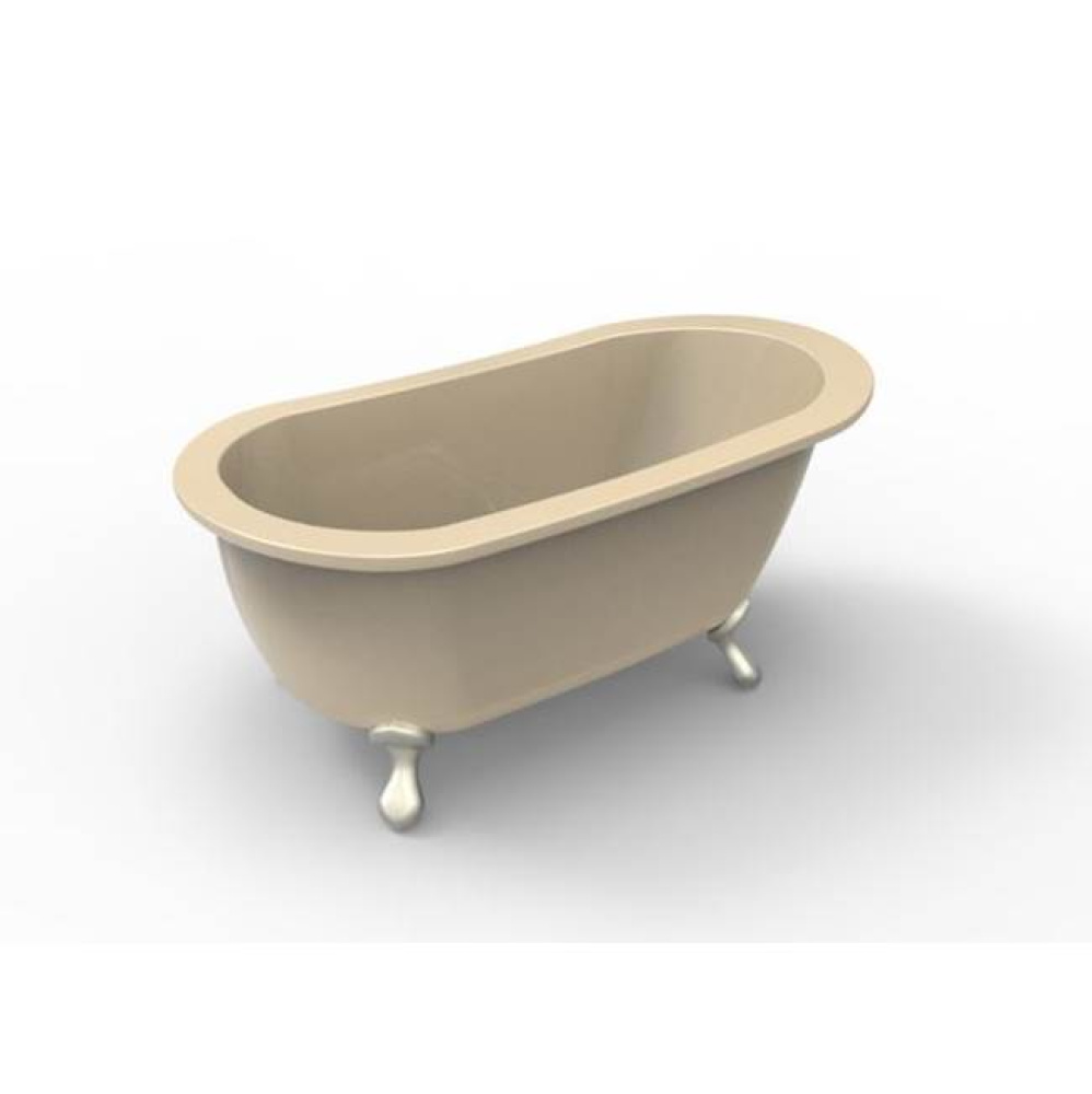 ANNETTE 6536 STON W/ FLAT DECK, TUB ONLY - BISCUIT