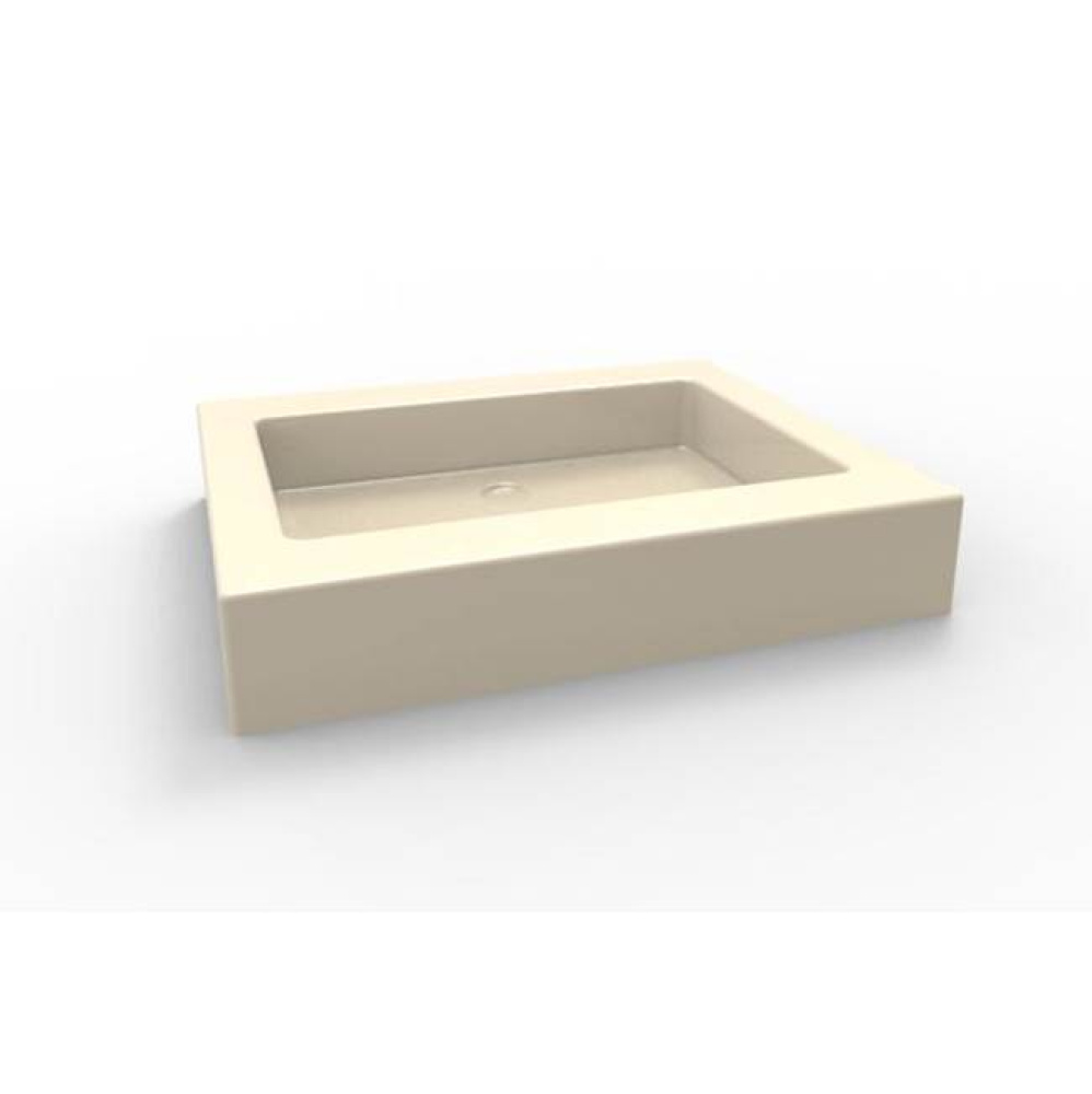 PRISM 39X15 SOLID SURFACE SINK - WHITE