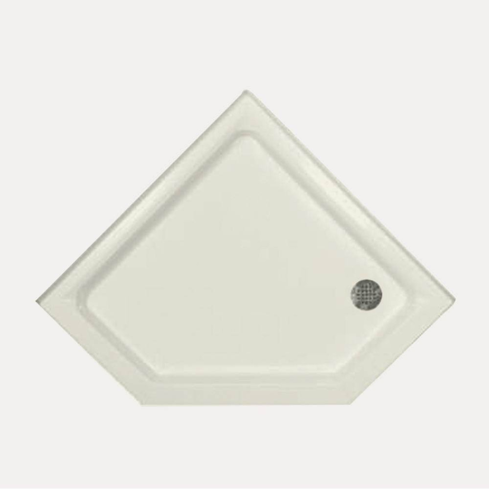 SHOWER PAN AC 4833 NEO ANGLE - BONE-RIGHT HAND