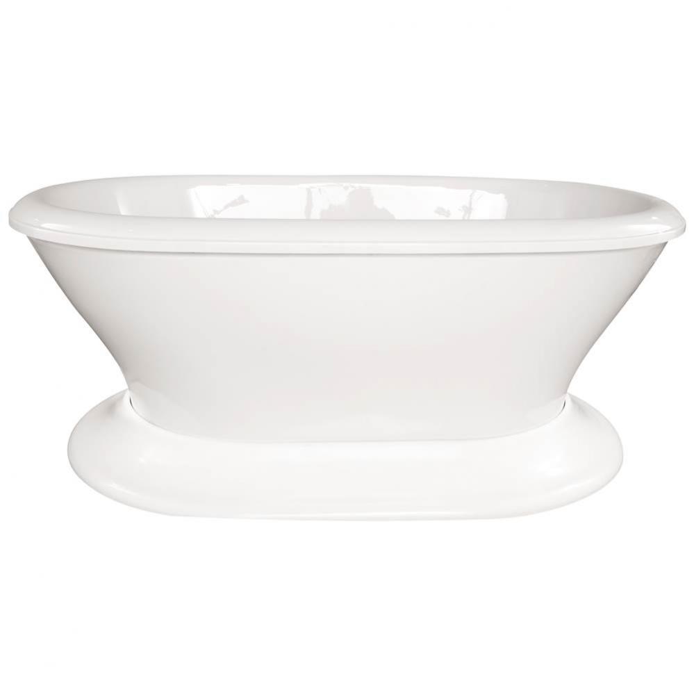 LAUREN 7040 FREESTANDING TUB ONLY - WHITE