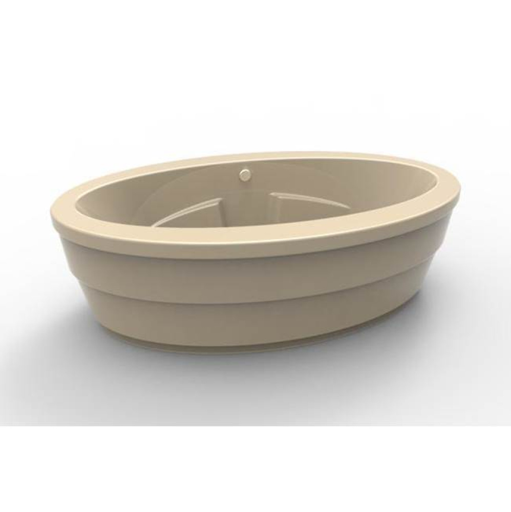 NINA, FREESTANDING WHIRLPOOL SYSTEM 72X44 - -BONE