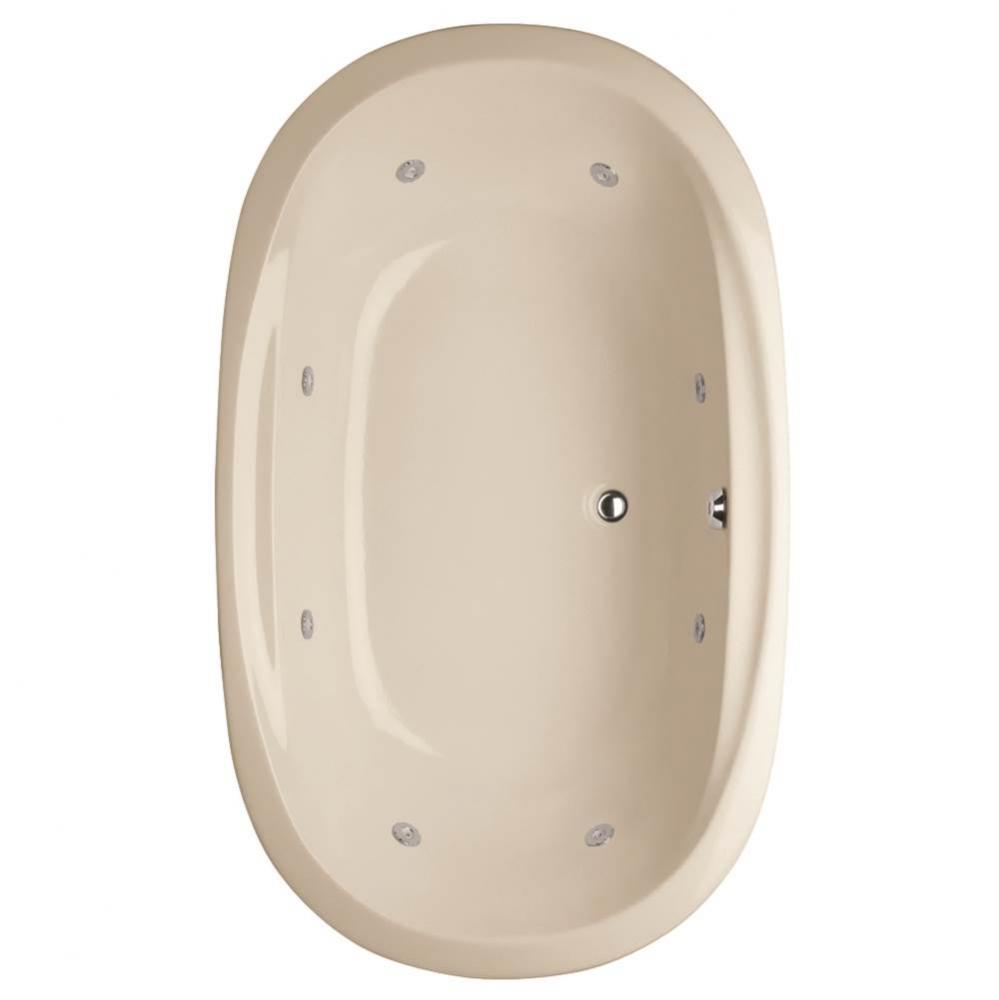 STUDIO DUAL OVAL 6644 AC W/ WHIRLPOOL SYSTEM - BISCUIT