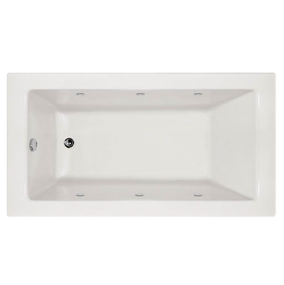 Sydney 6636 Ac W/Whirlpool System-White-Left Hand