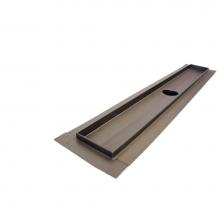 ACO ShowerDrain 93185 - Flange edge shower channel oil-rubbed bronze body 47.25''