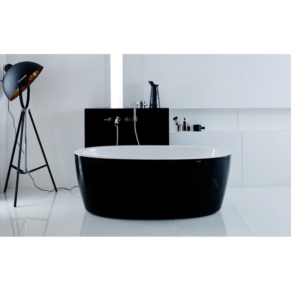 Aquatica Purescape 174A-Blck-Wht Relax Air Massage Bathtub