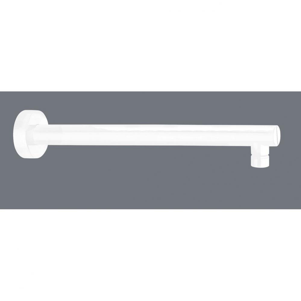 High Wall-Mounted Shower Arm - White Matte