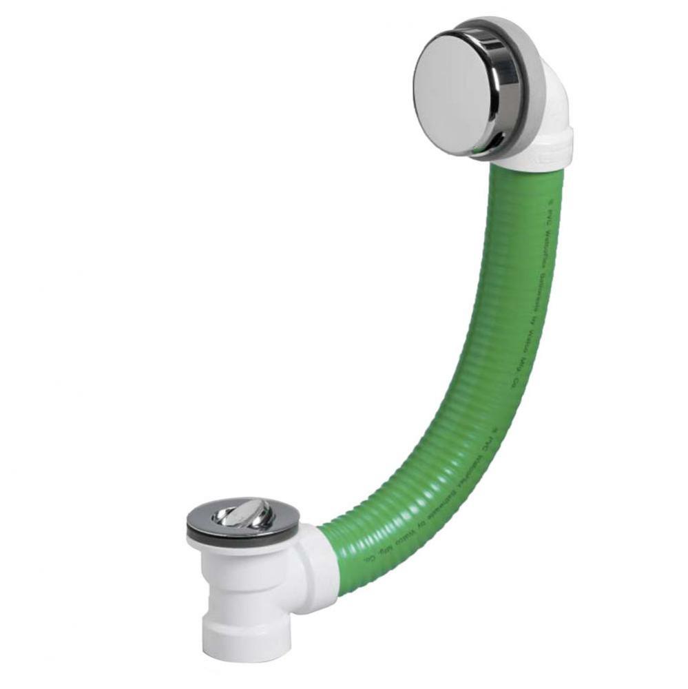 Aquatica Flex series spare bath waste with chrome trim - FX450-CP