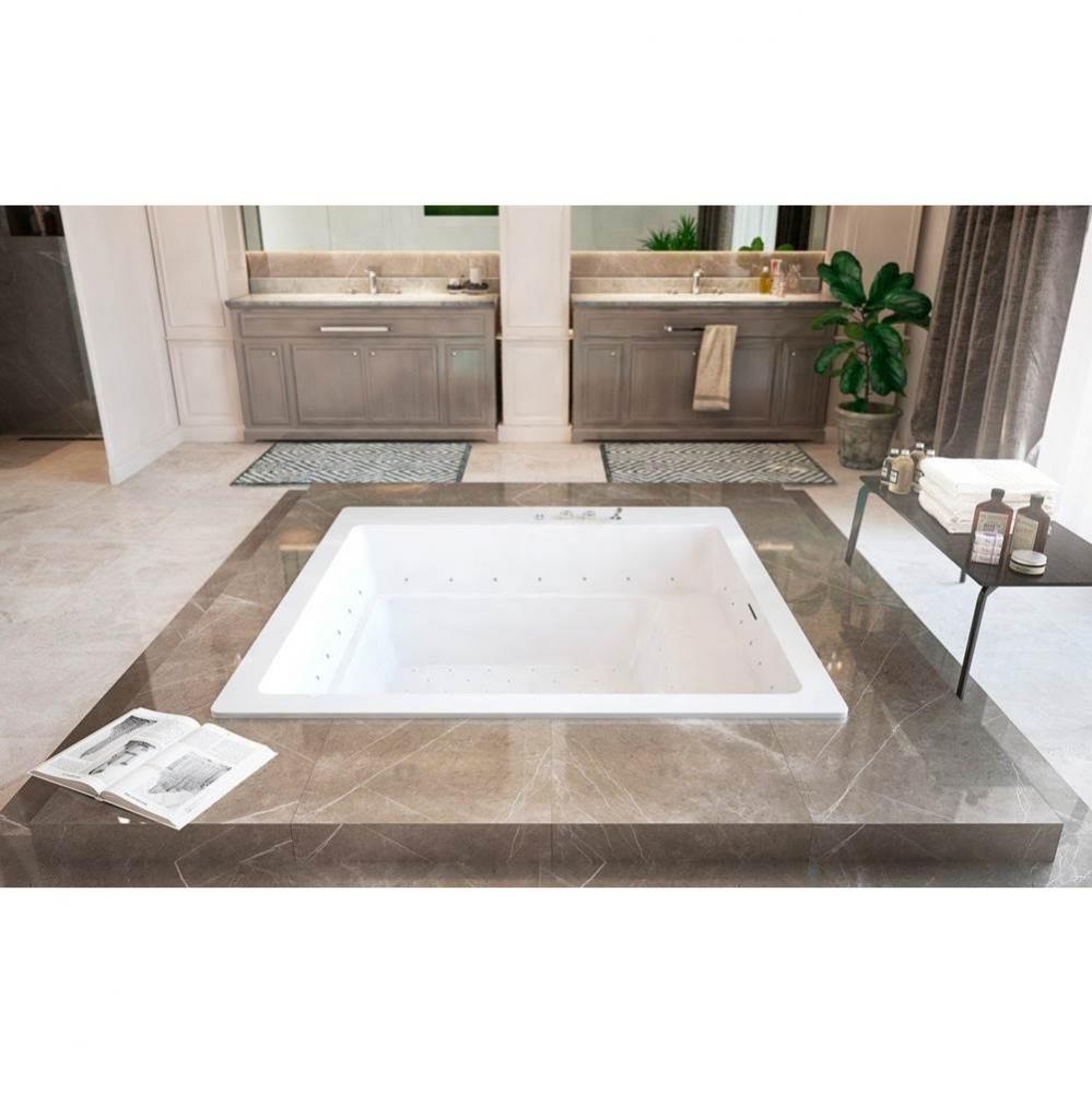 Aquatica Lacus-Wht Drop-In Relax Air Massage Bathtub