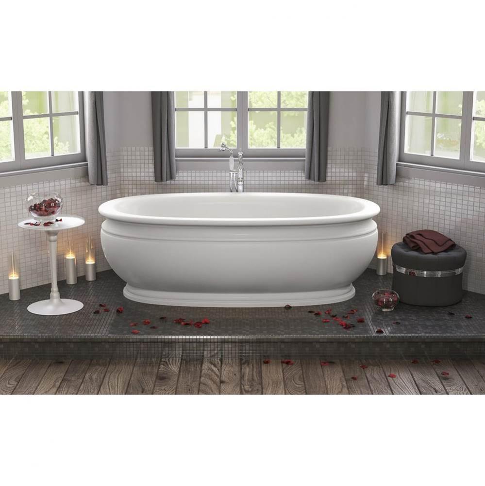 Aquatica Olympian by Savio Roman Freestanding Solid Surface Bathtub - Matte White