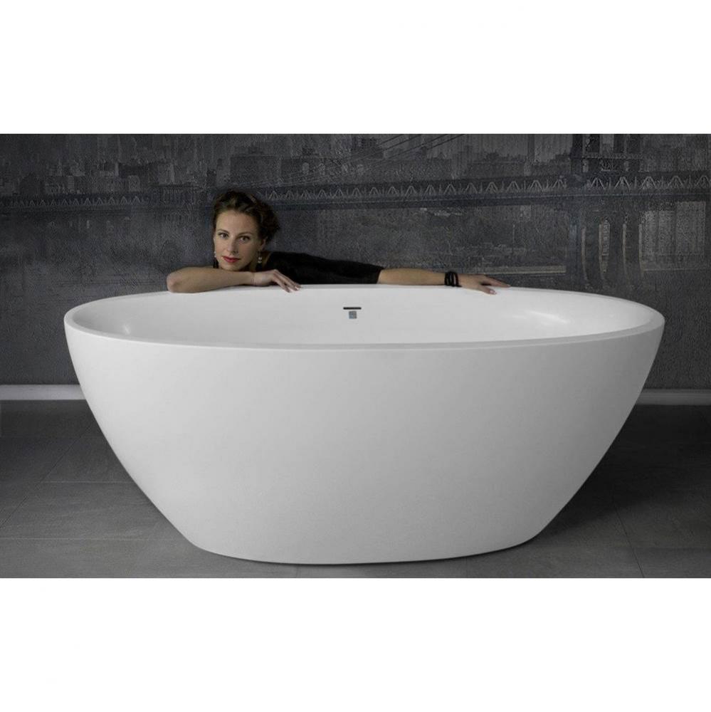 Aquatica Sensuality™ Mini-F-Wht Freestanding Solid Surface Bathtub