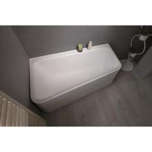 Aquatica Jane-Wht-Std - Jane-Wht Solid Surface Corner Bathtub