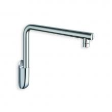 Aquatica PD427CP - Short Wall-Mounted Shower Arm - Chrome