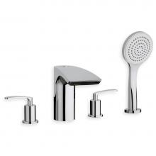 Aquatica Bollicine-D-126 - Aquatica Bollicine 4-Hole Deck Mounted Bath Filler (SKU-126) – Chrome