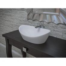 Aquatica Luna-M-Wht-Lav - Aquatica Luna-Matte Stone Vessel Sink
