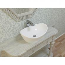 Aquatica Luna-G-Wht-Lav - Aquatica Luna-Glossy Stone Vessel Sink