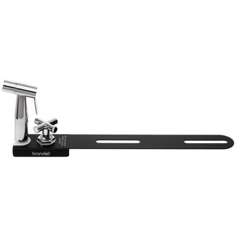 CleanSpa Luxury Hand-Held Bidet Holster with Integrated Shut Off, Black