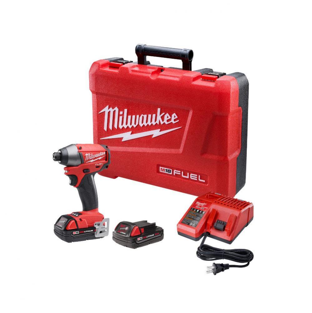 M18 Fuel 1/4'' Hex Impact Driver Kit