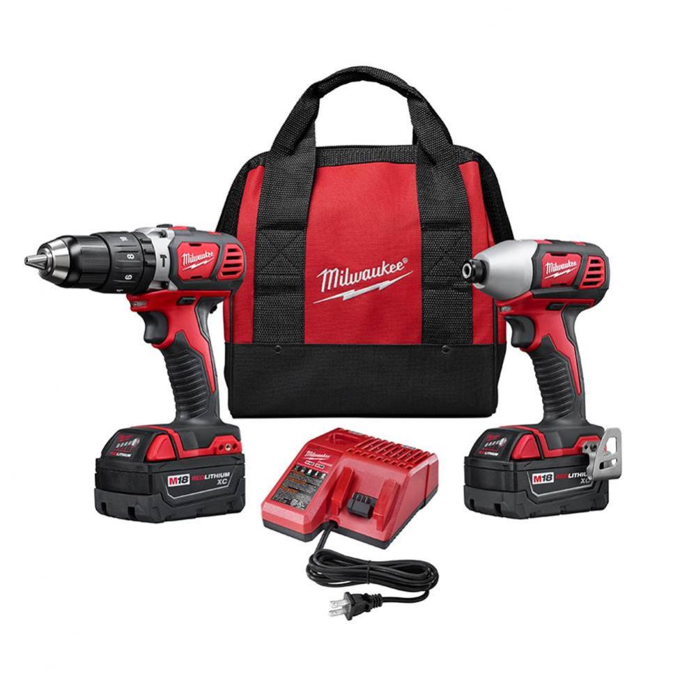 M18 Combo Hammer Drill W/ 1/4 Hex Impact Driver Kit