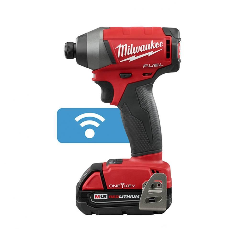 M18 Fuel 1/4'' Hex Impact Driver With One-Key Kit