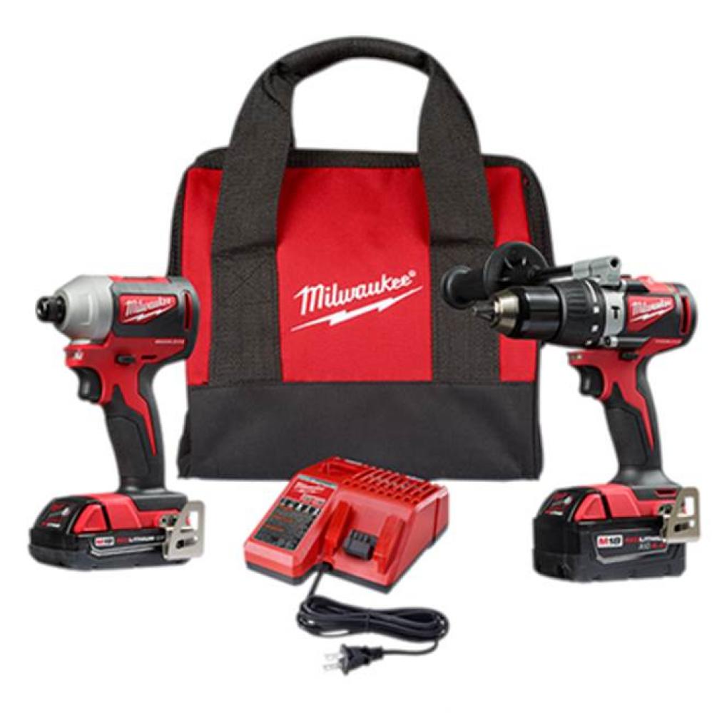 M18 Brushless Hammer Drill / Impact Combo 2.0/4.0 Kit