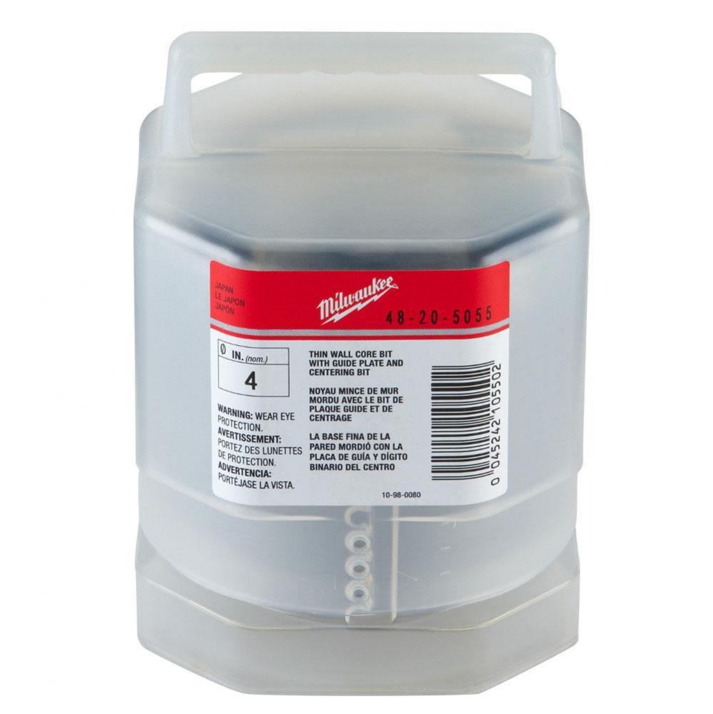 Sds-Plus Thin Wall Carbide Tipped Core Bit 4''