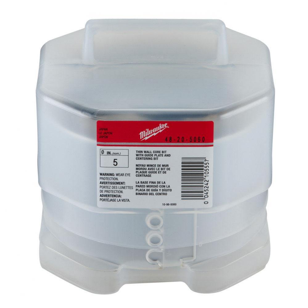 Sds-Max And Spline Thin Wall Carbide Tipped Core Bit 5''