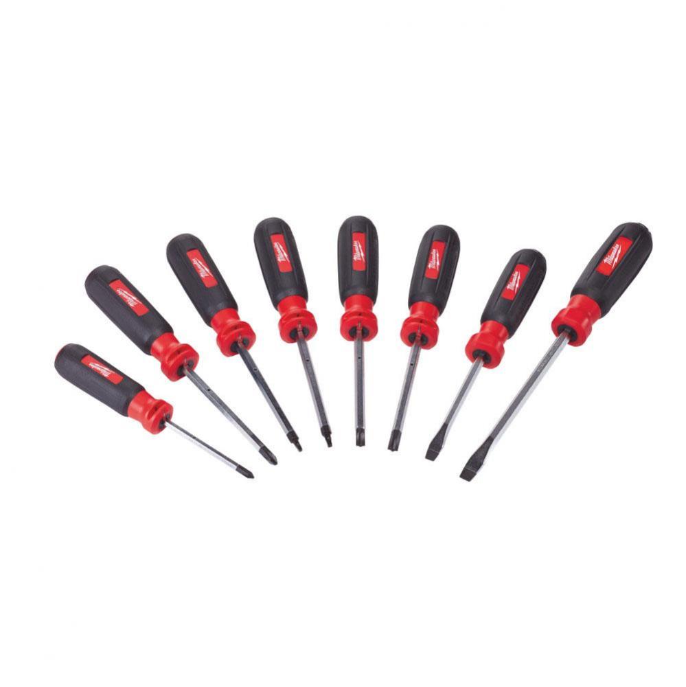 8 Pc Screwdriver Set W/ Square Drive