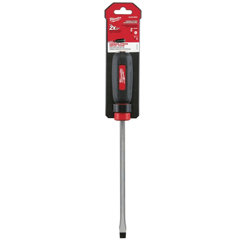 3/8'' Slotted - 8'' Demolition Screwdriver