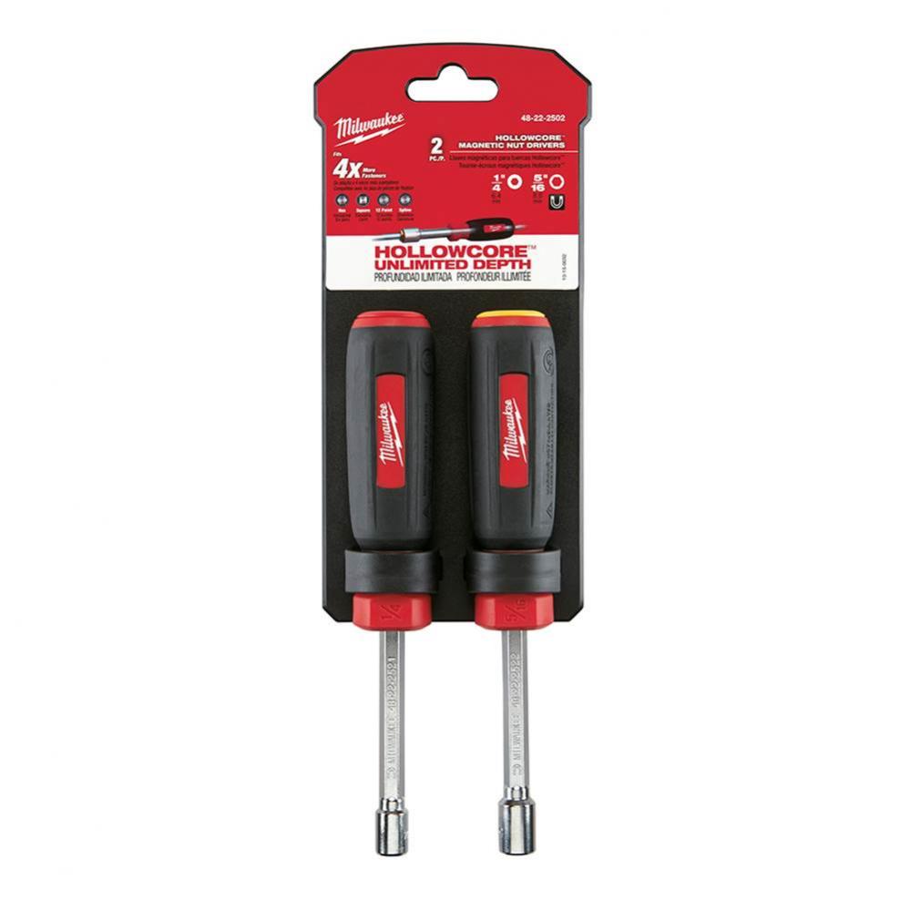 2Pc Mag Nut Driver Set