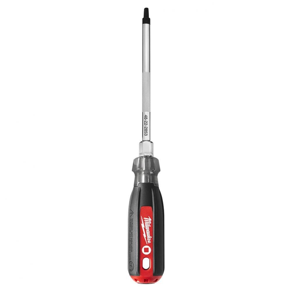 No.3 Square - 6'' Cushion Grip Scrwdrvr