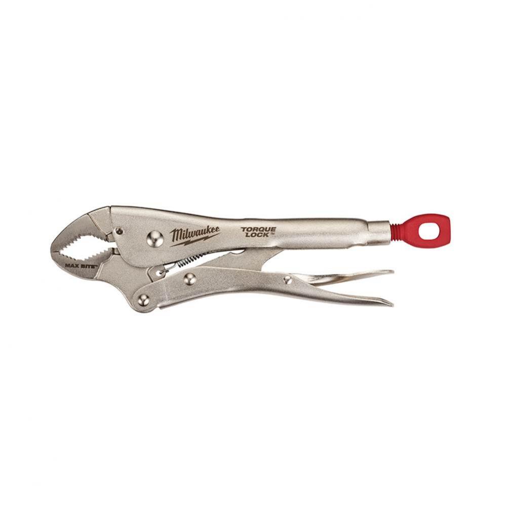 10'' Torque Lock Curved Jaw Locking Pliers With Maxbite