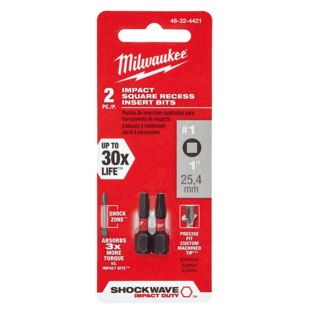 (3) 2Pk 1In Impact Bit Sq1