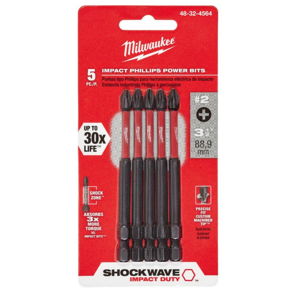 (6) 5Pk 3.5In Impact Bit Ph2