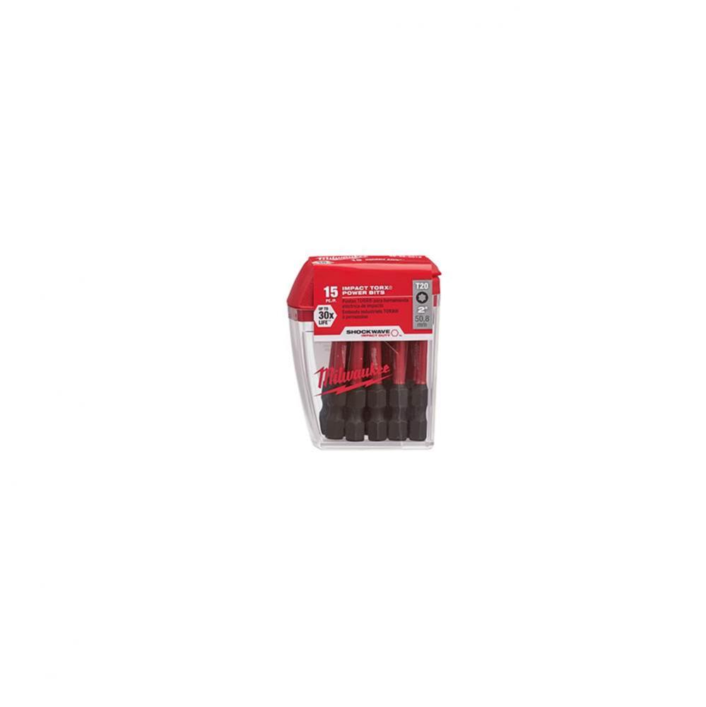 (5) 15Pk 2'' Pwr Bit T20 Tictac