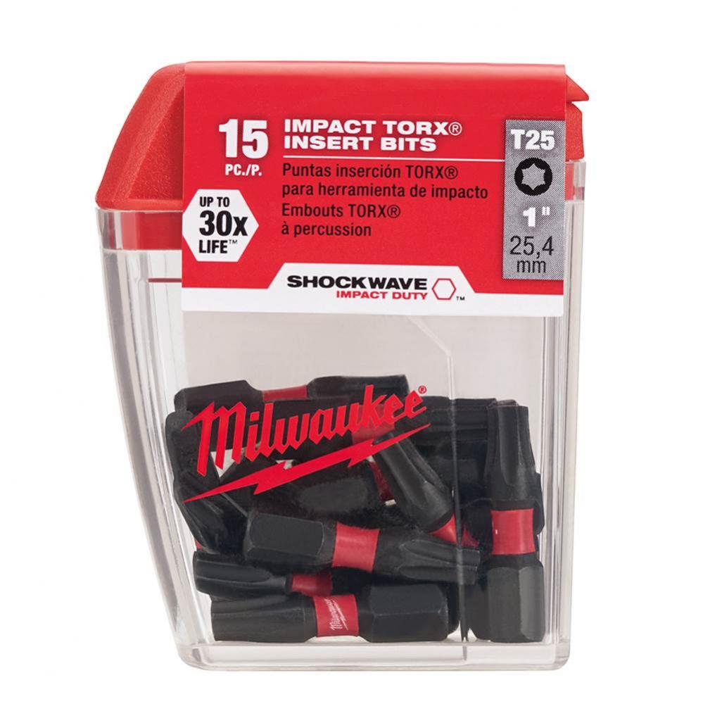 15Pk Insert Bit T25 Tictac