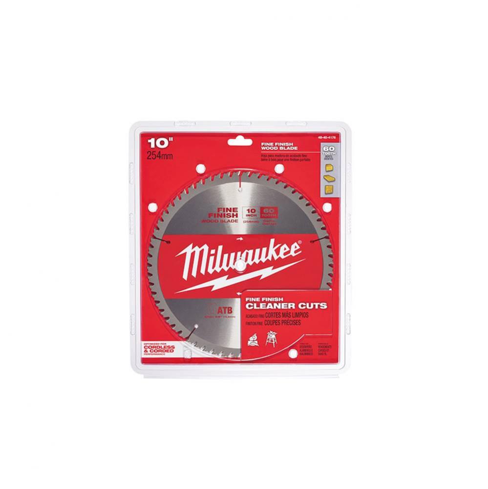 10'' 60 Tooth Fine Finish Blade