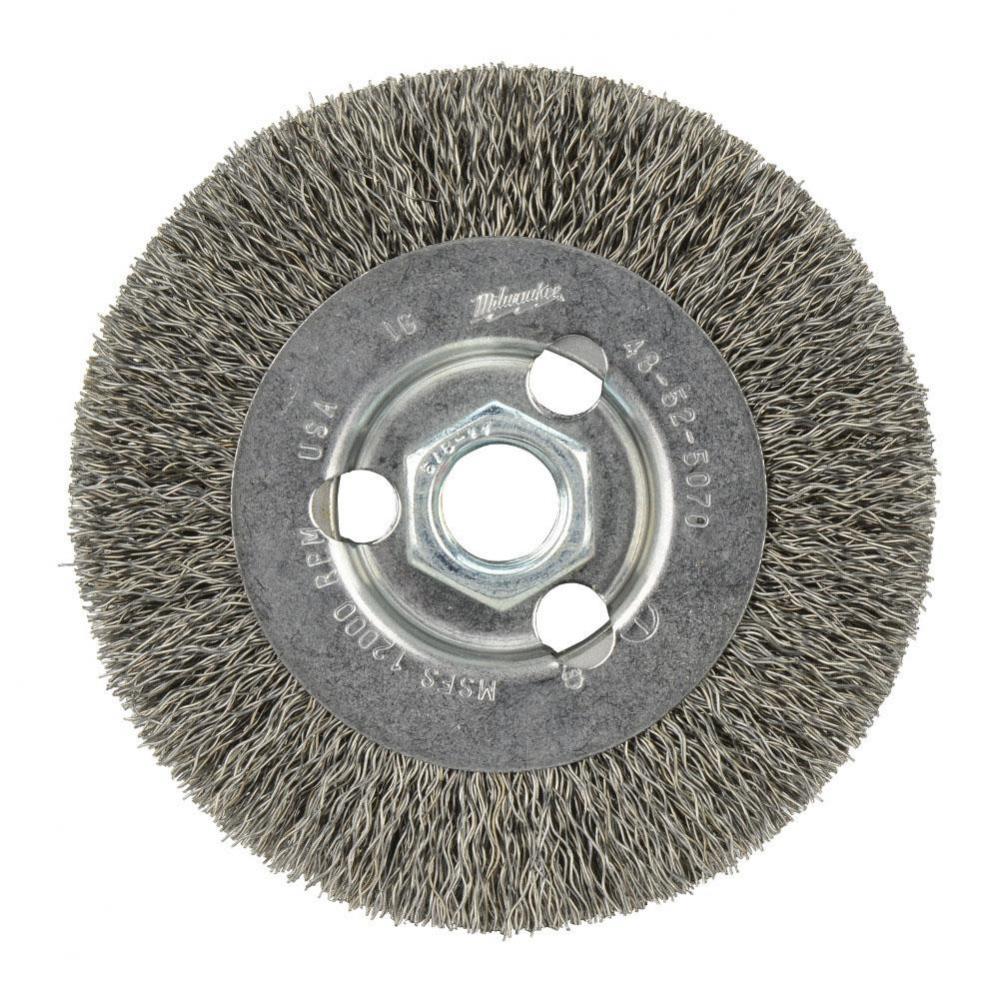 4'' Radial Crimped Wheel- Carbon Steel