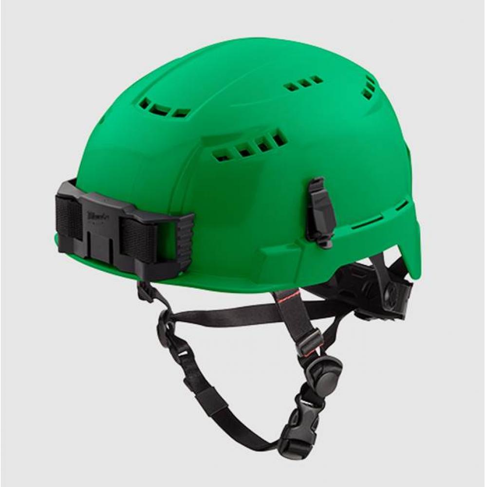 Green Vented Helmet W/Bolt - Cls C