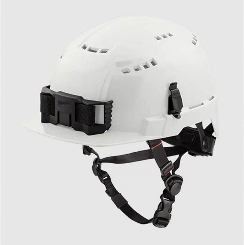 Wht Fnt Brm Vent Helmet W/Bolt-Cl C